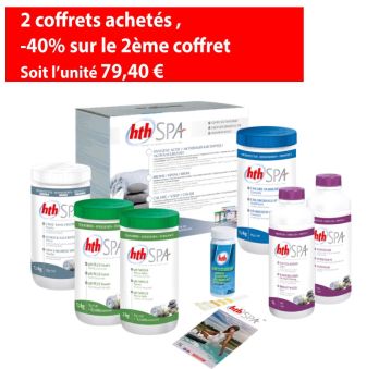 HTH Coffret de traitement chlore pour spa